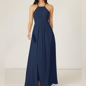Azazie Sarah dress, Dark Navy